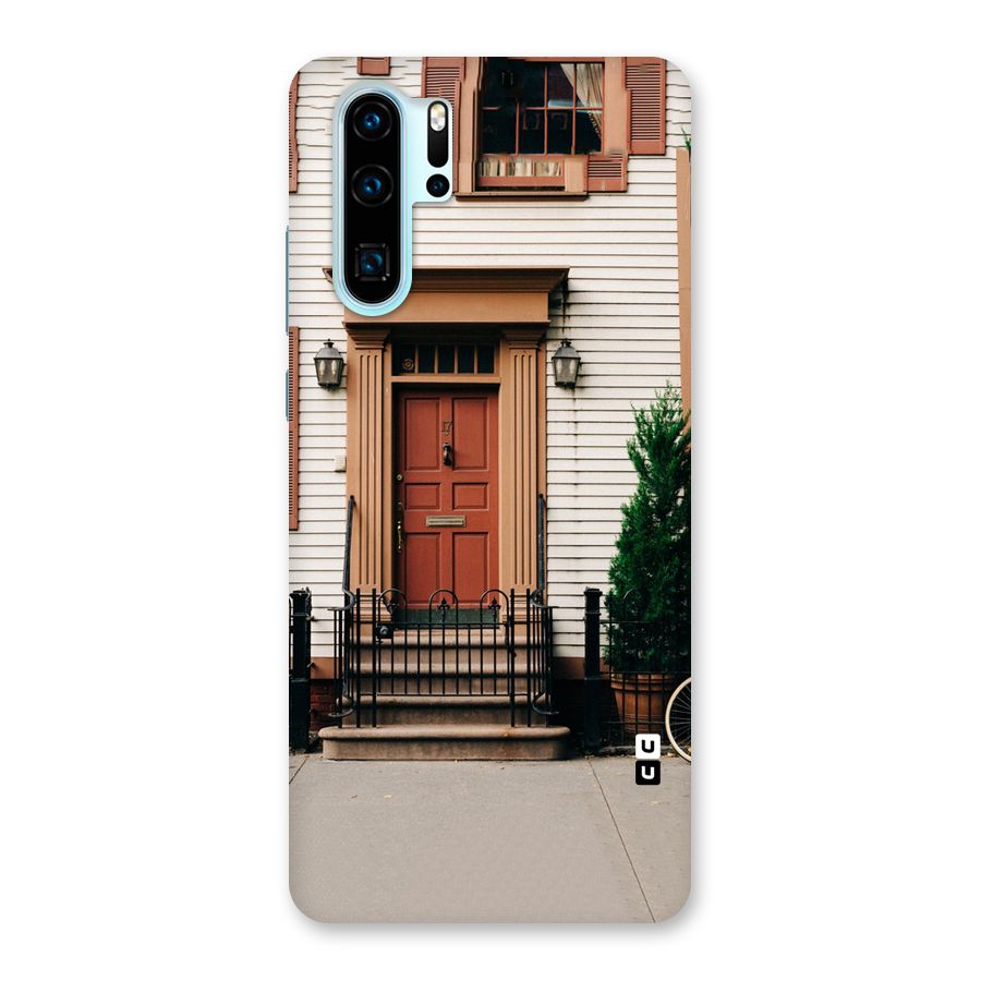 Pretty Orange Door Back Case for Huawei P30 Pro