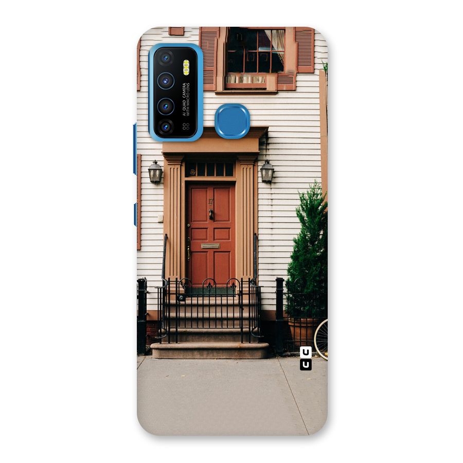 Pretty Orange Door Back Case for Infinix Hot 9
