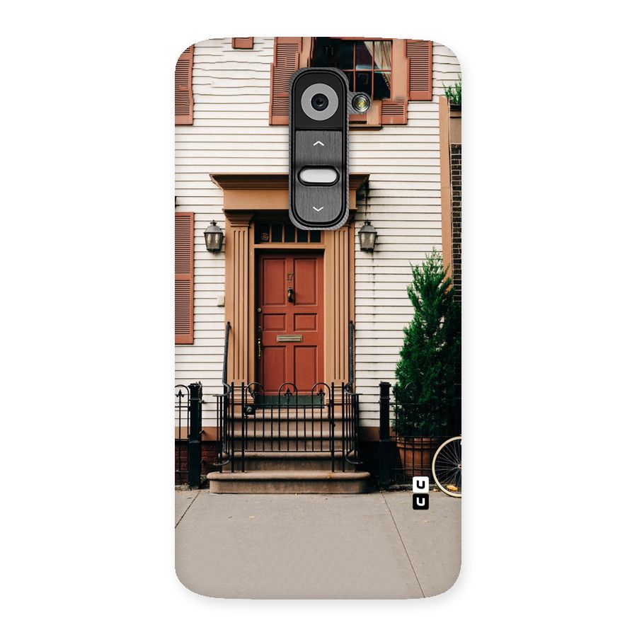 Pretty Orange Door Back Case for LG G2