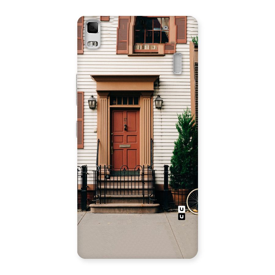 Pretty Orange Door Back Case for Lenovo K3 Note