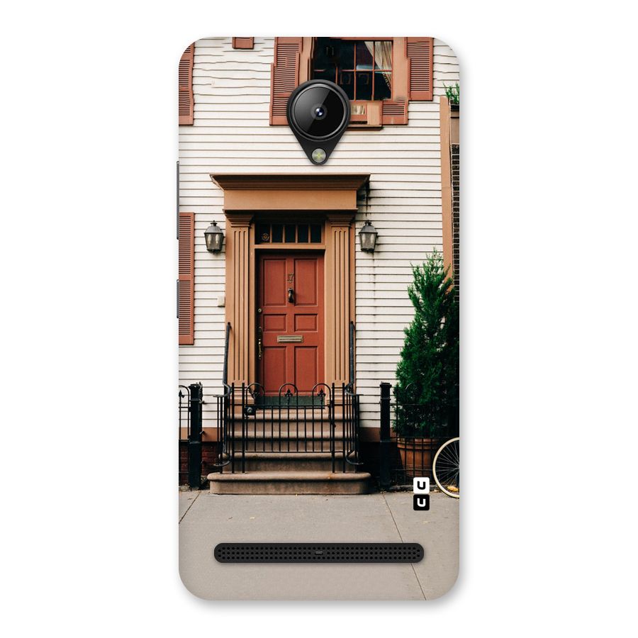 Pretty Orange Door Back Case for Lenovo C2
