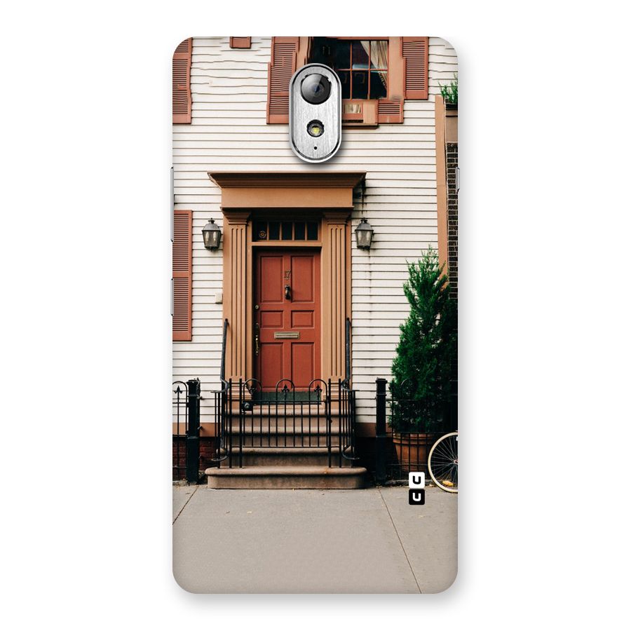 Pretty Orange Door Back Case for Lenovo Vibe P1M
