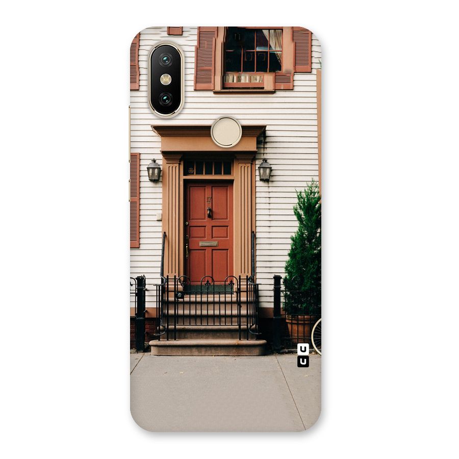 Pretty Orange Door Back Case for Mi A2
