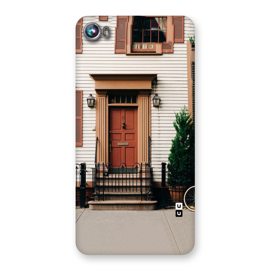 Pretty Orange Door Back Case for Micromax Canvas Fire 4 A107