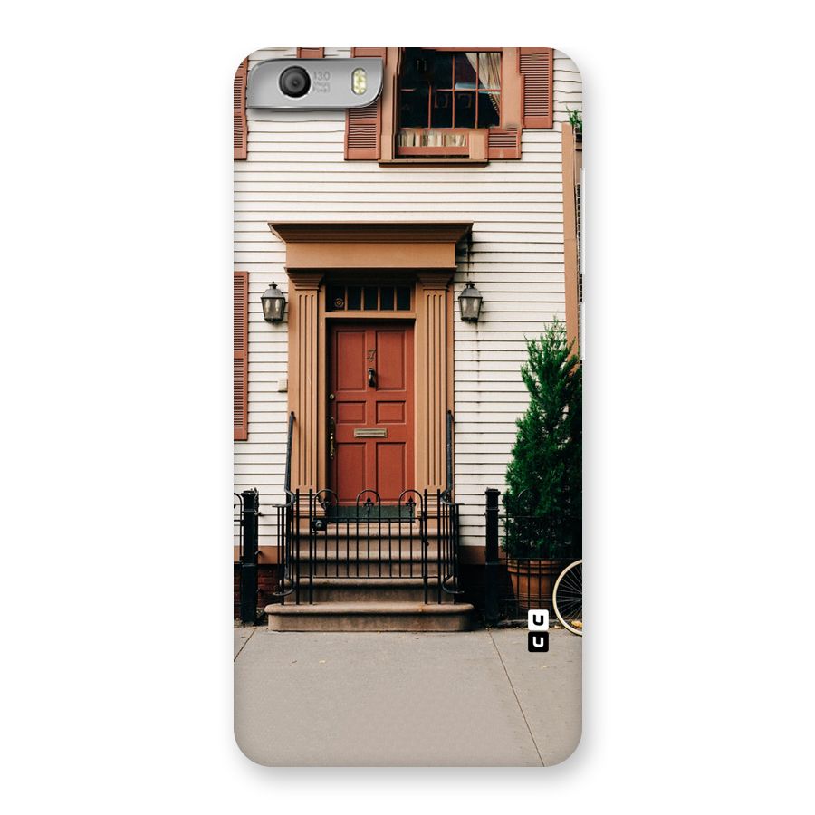 Pretty Orange Door Back Case for Micromax Canvas Knight 2