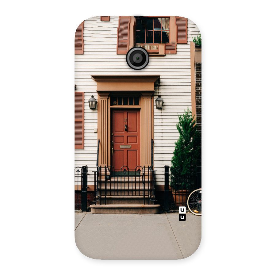 Pretty Orange Door Back Case for Moto E