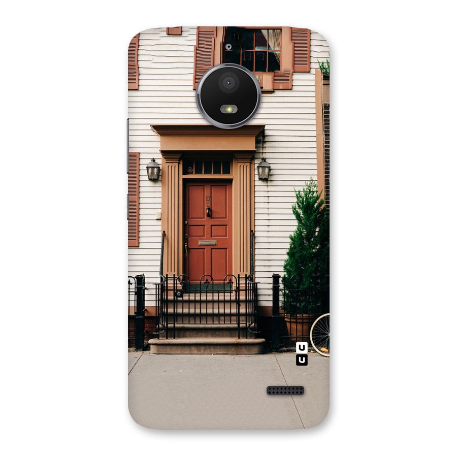 Pretty Orange Door Back Case for Moto E4