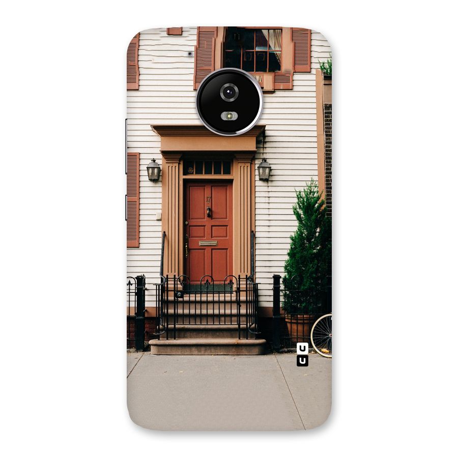 Pretty Orange Door Back Case for Moto G5