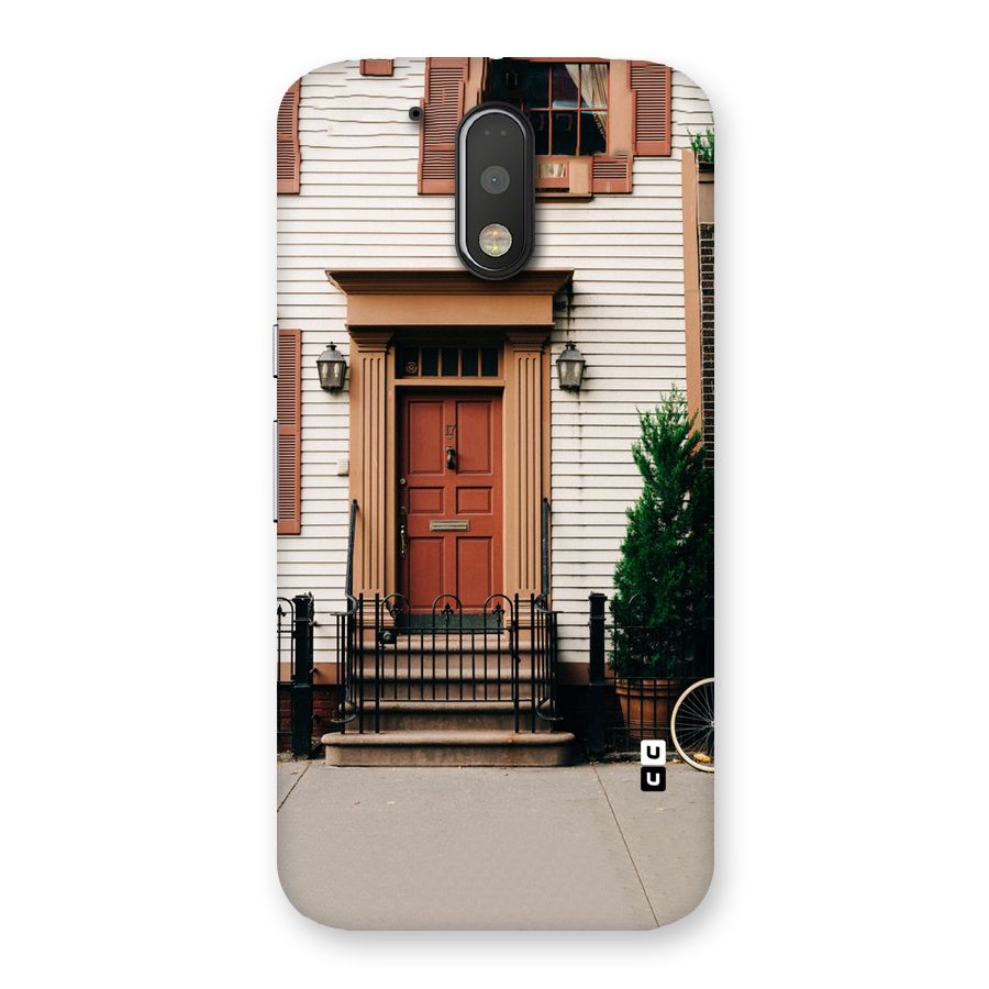 Pretty Orange Door Back Case for Motorola Moto G4
