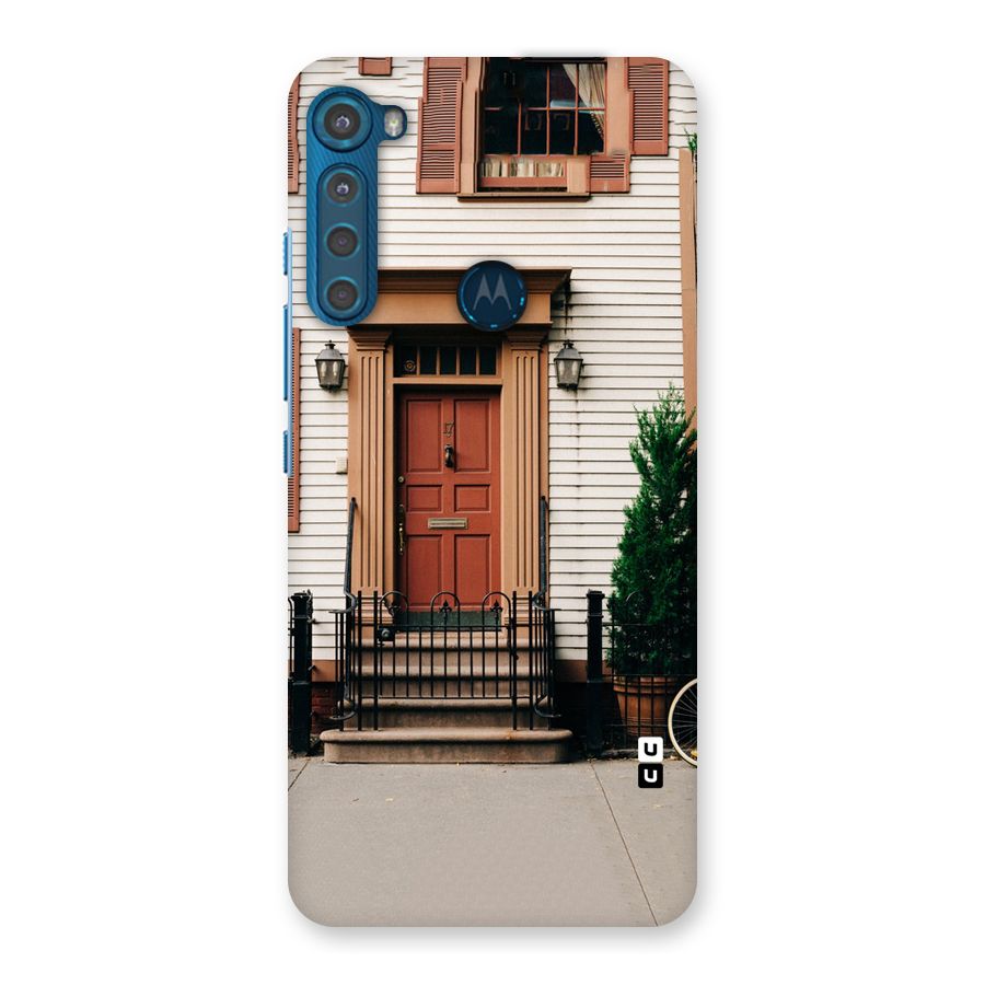 Pretty Orange Door Back Case for Motorola One Fusion Plus