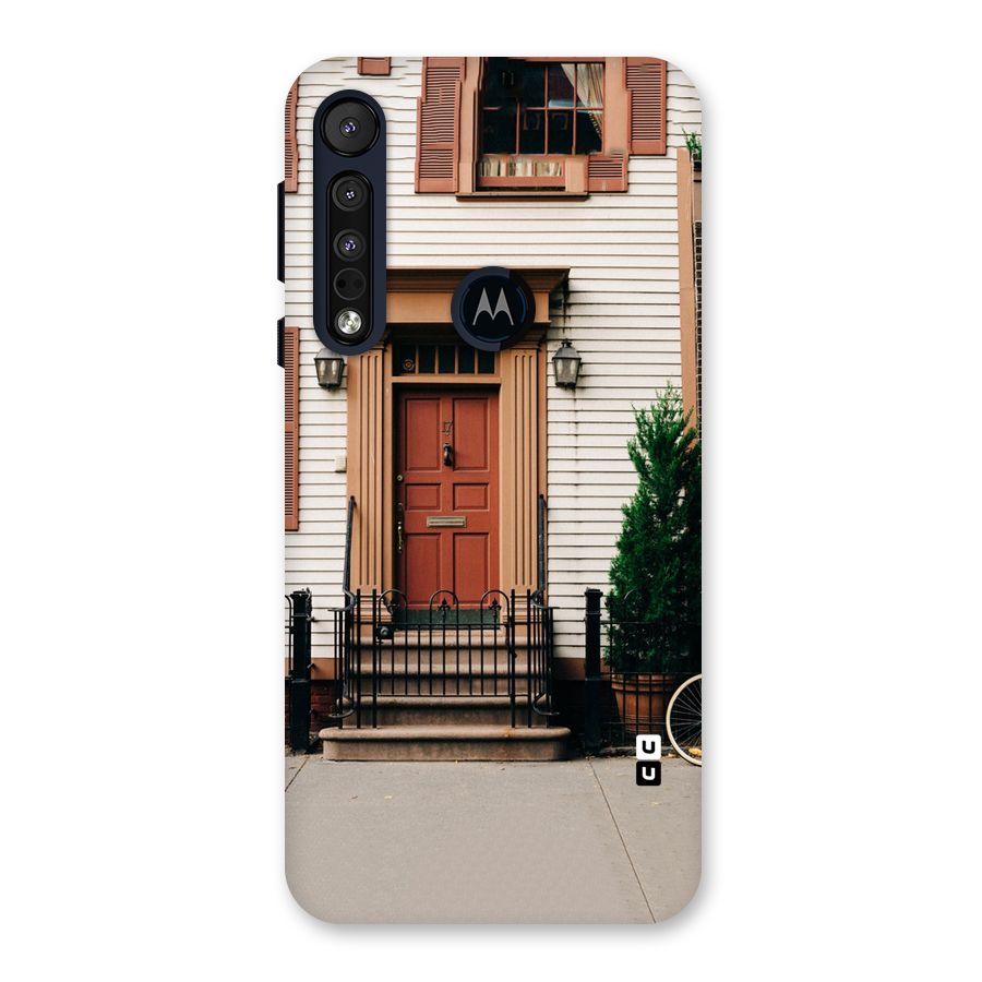 Pretty Orange Door Back Case for Motorola One Macro