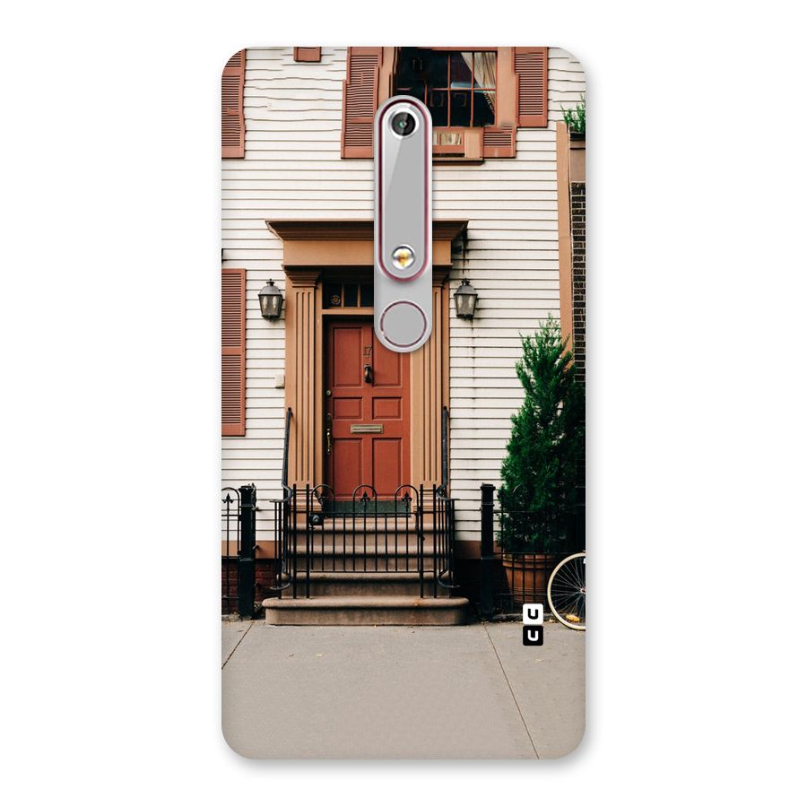 Pretty Orange Door Back Case for Nokia 6.1