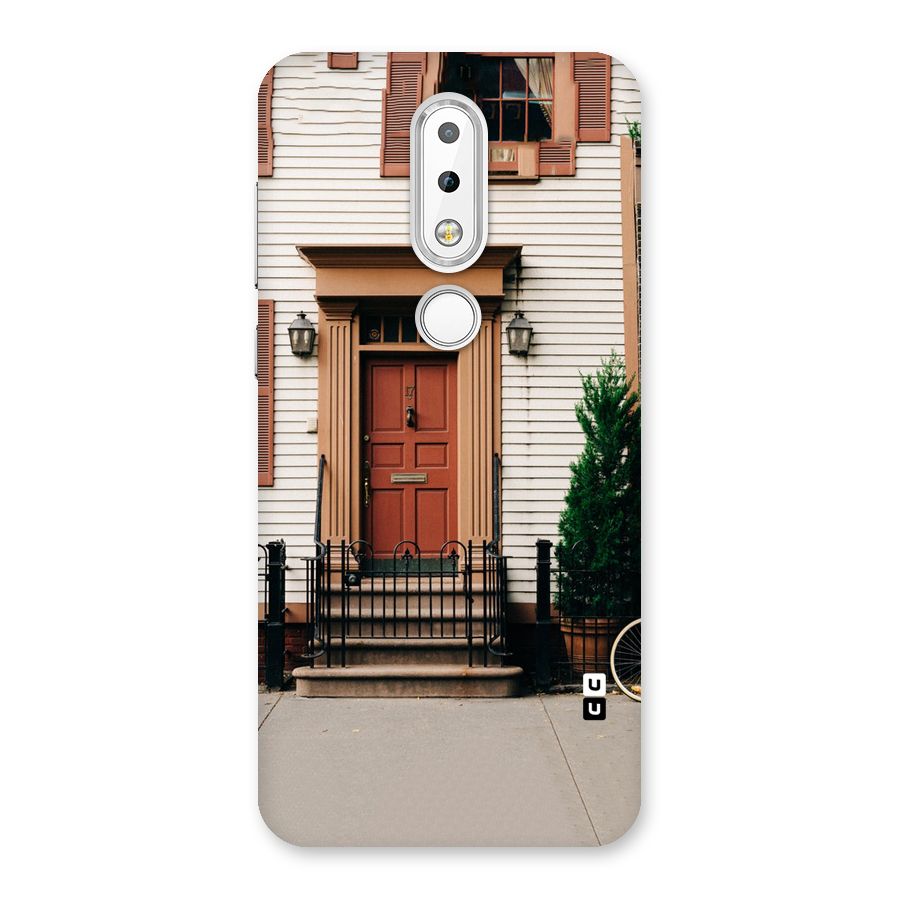 Pretty Orange Door Back Case for Nokia 6.1 Plus