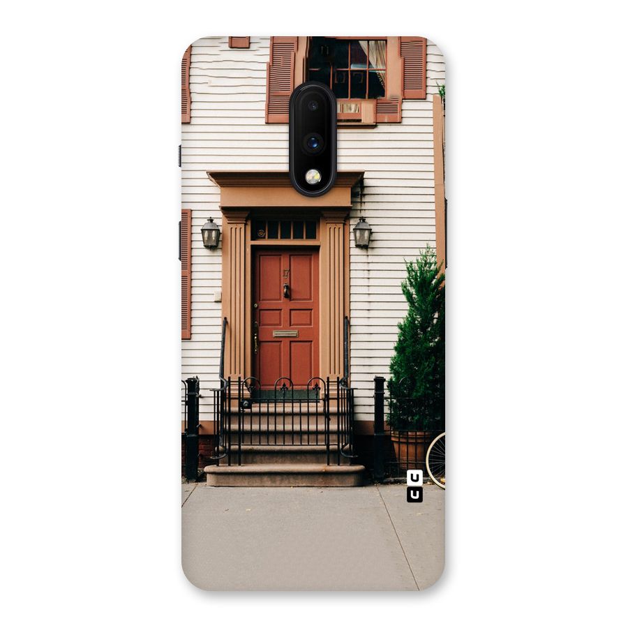 Pretty Orange Door Back Case for OnePlus 7