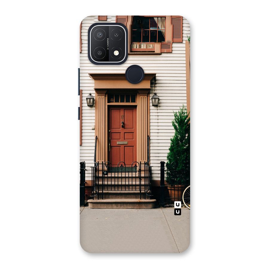 Pretty Orange Door Back Case for Oppo A15s