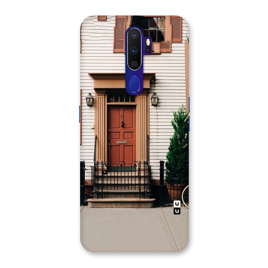 Pretty Orange Door Back Case for Oppo A9 (2020)