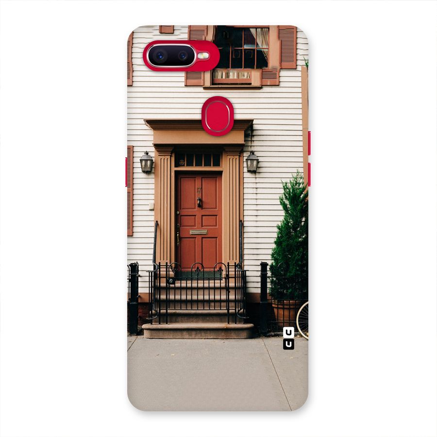 Pretty Orange Door Back Case for Oppo F9 Pro