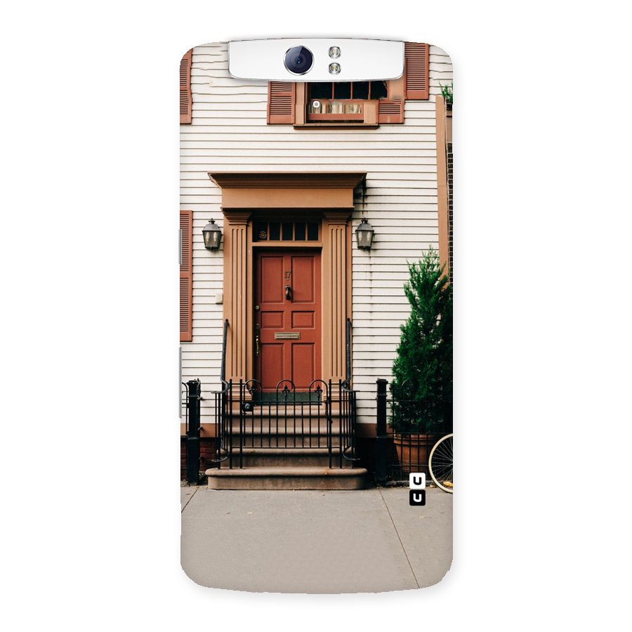 Pretty Orange Door Back Case for Oppo N1
