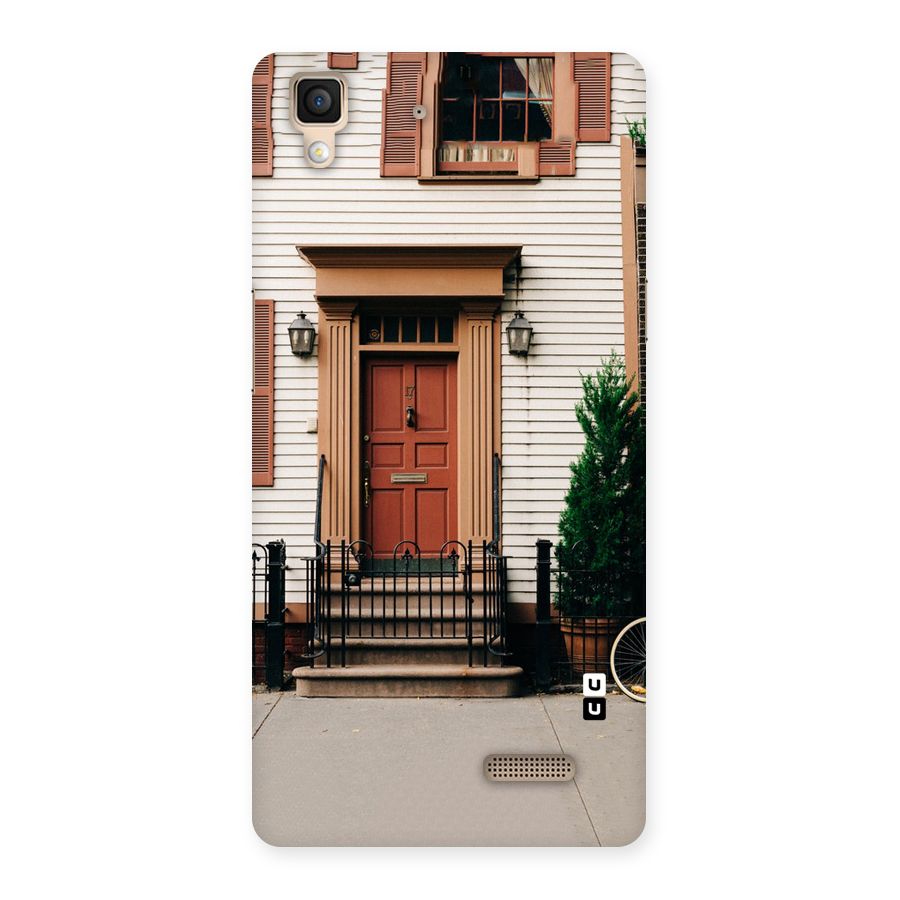 Pretty Orange Door Back Case for Oppo R7