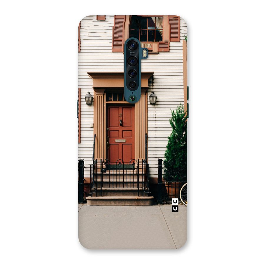 Pretty Orange Door Back Case for Oppo Reno2