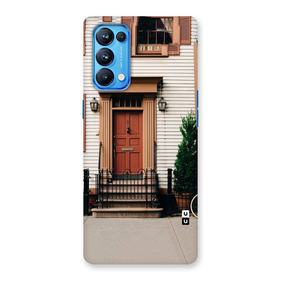 Pretty Orange Door Back Case for Oppo Reno5 Pro 5G