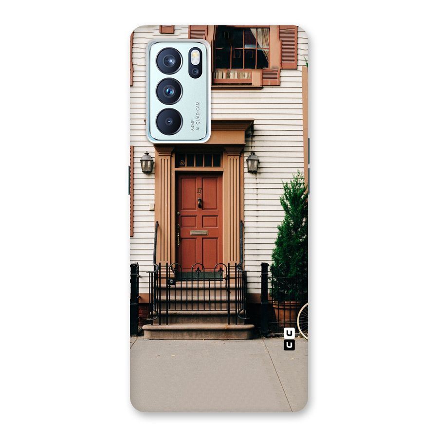 Pretty Orange Door Back Case for Oppo Reno6 Pro 5G
