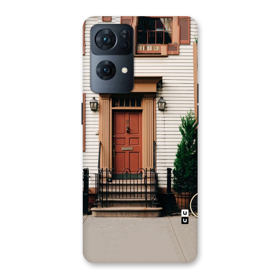 Pretty Orange Door Back Case for Oppo Reno7 Pro 5G