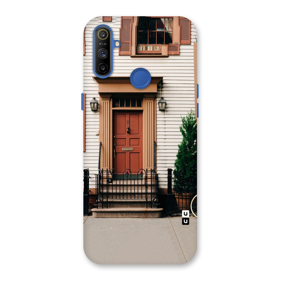 Pretty Orange Door Back Case for Realme Narzo 10A