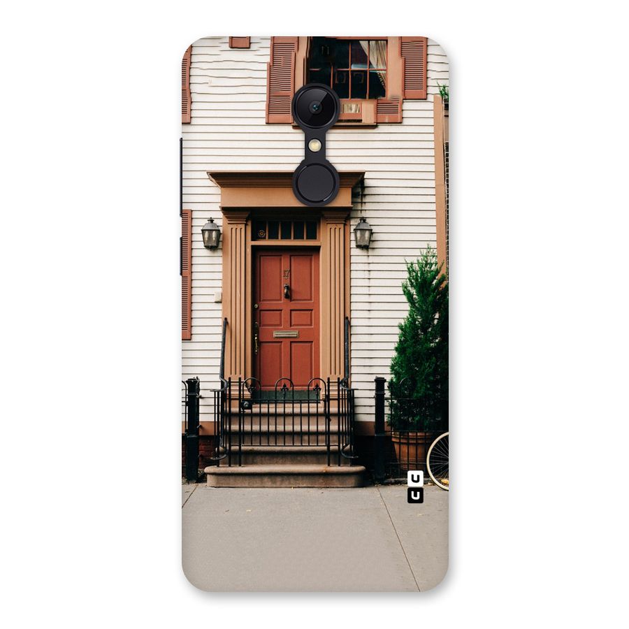 Pretty Orange Door Back Case for Redmi 5