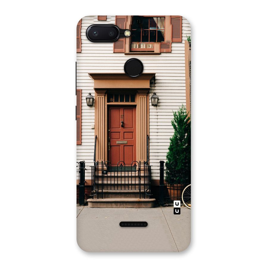 Pretty Orange Door Back Case for Redmi 6