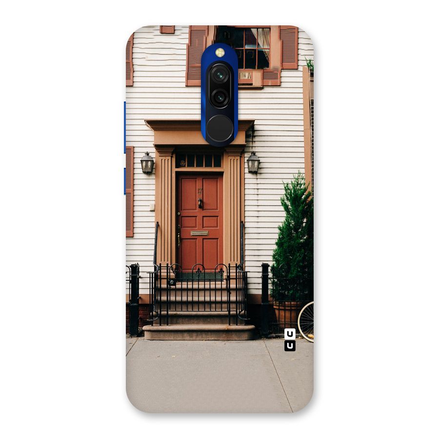 Pretty Orange Door Back Case for Redmi 8