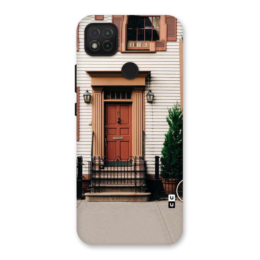 Pretty Orange Door Back Case for Redmi 9