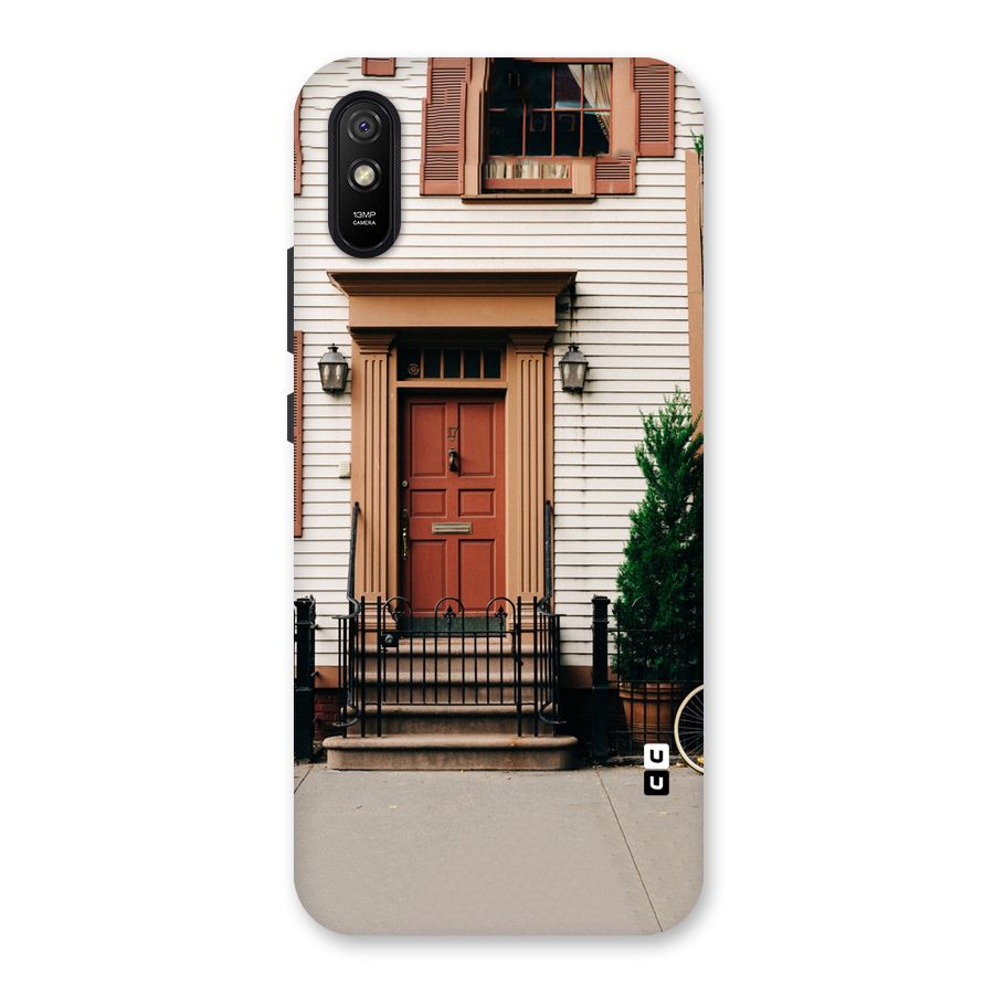 Pretty Orange Door Back Case for Redmi 9A