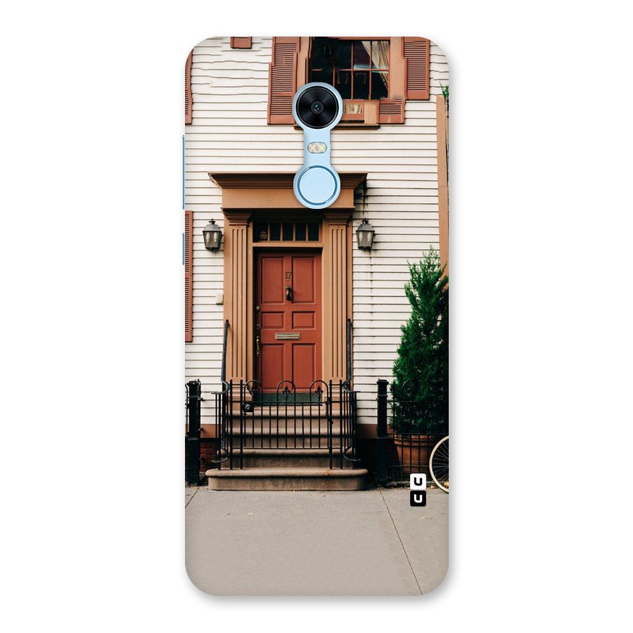 Pretty Orange Door Back Case for Redmi Note 5