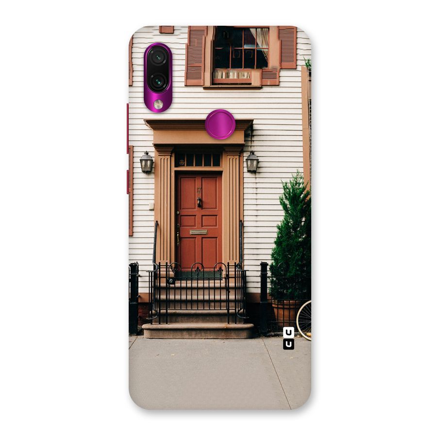 Pretty Orange Door Back Case for Redmi Note 7 Pro