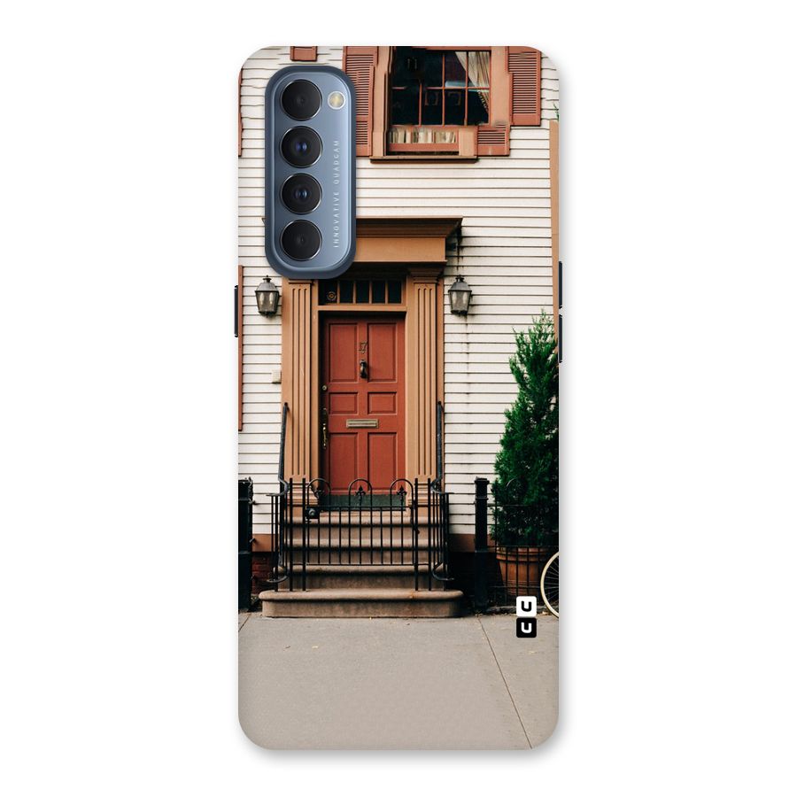 Pretty Orange Door Back Case for Reno4 Pro