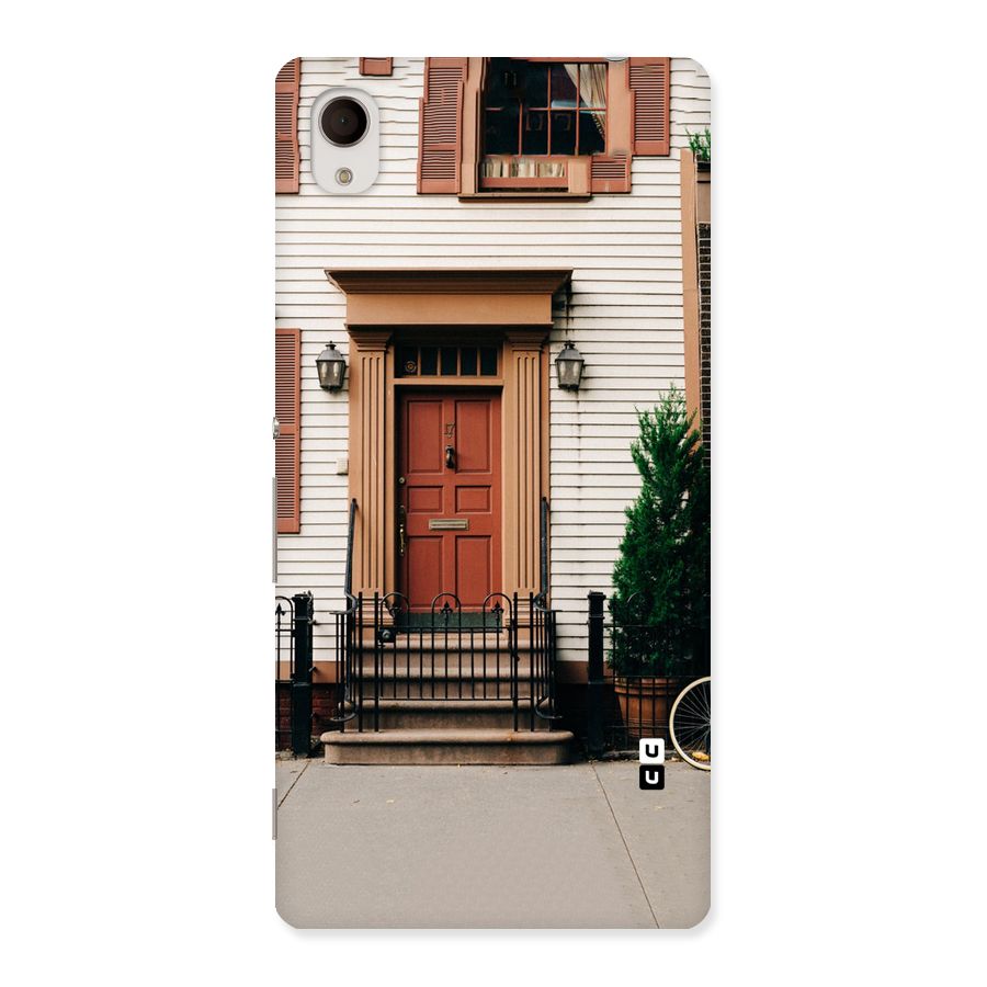 Pretty Orange Door Back Case for Sony Xperia M4