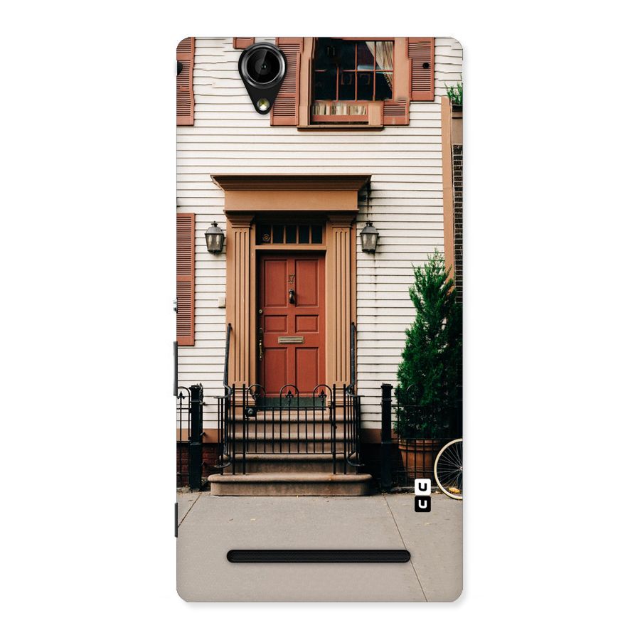 Pretty Orange Door Back Case for Sony Xperia T2