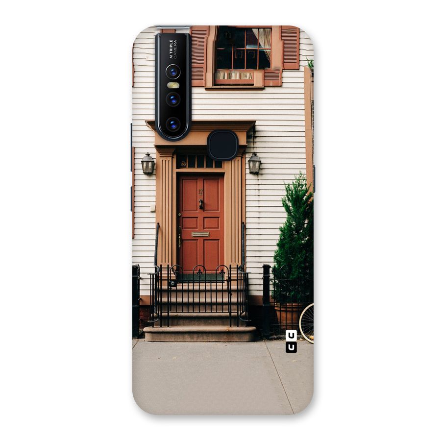 Pretty Orange Door Back Case for Vivo V15
