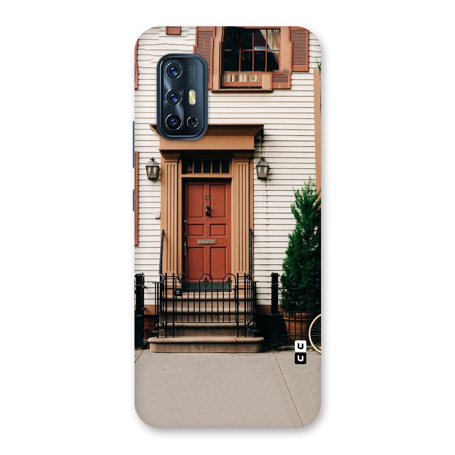 Pretty Orange Door Back Case for Vivo V17
