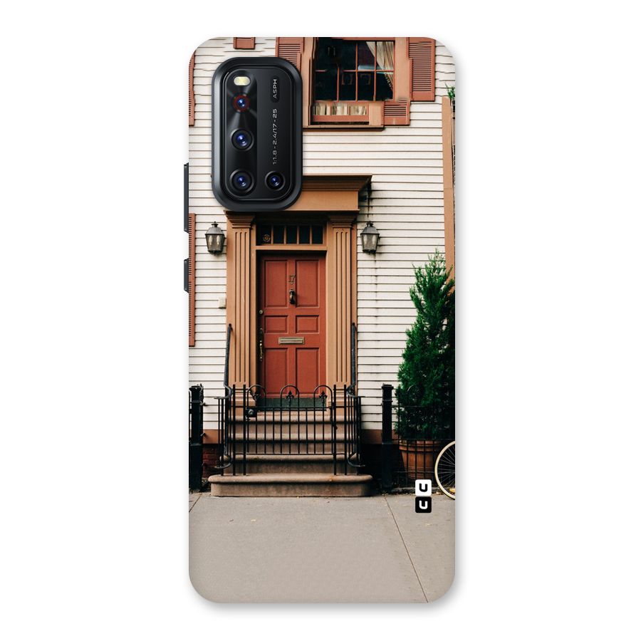 Pretty Orange Door Back Case for Vivo V19