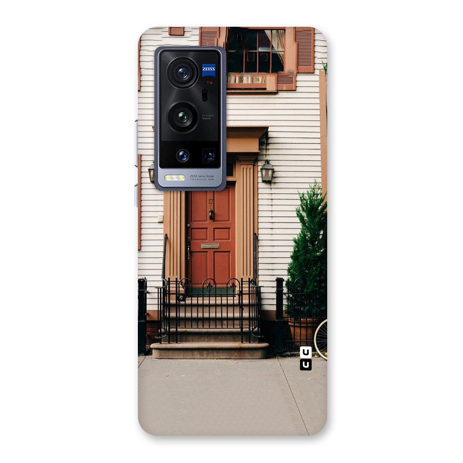 Pretty Orange Door Back Case for Vivo X60 Pro Plus