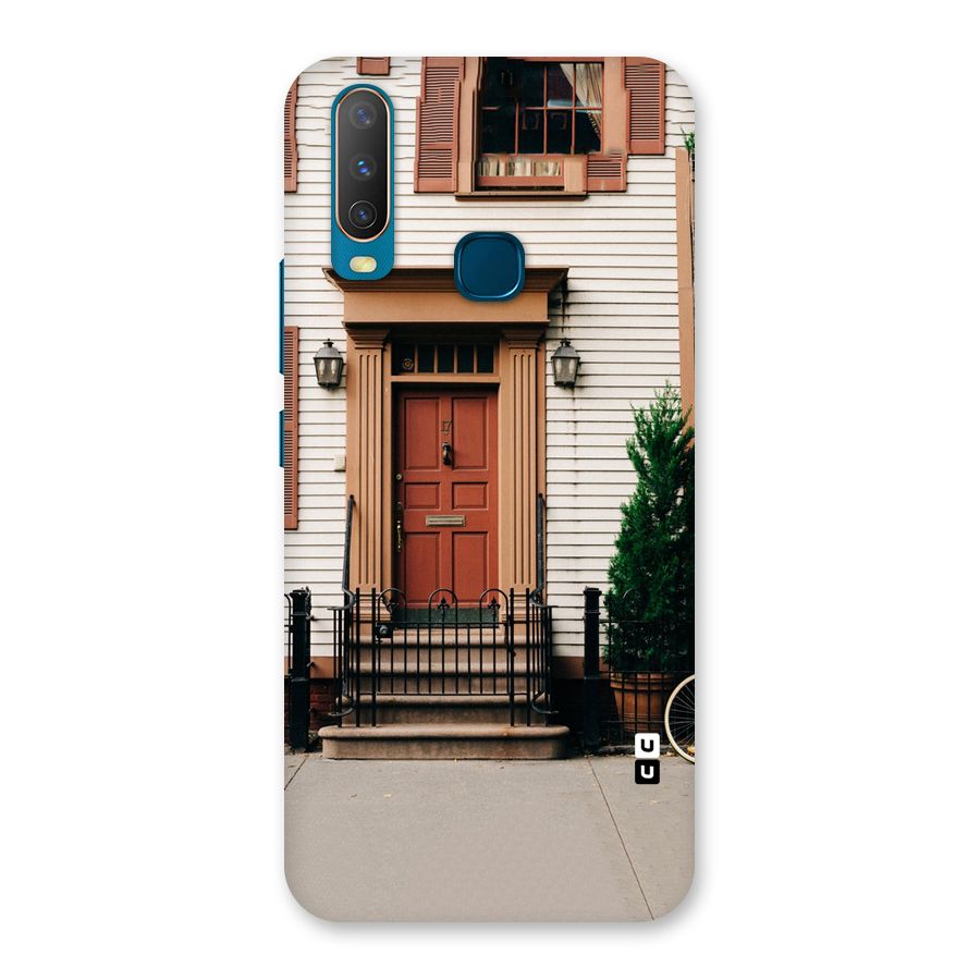 Pretty Orange Door Back Case for Vivo Y17