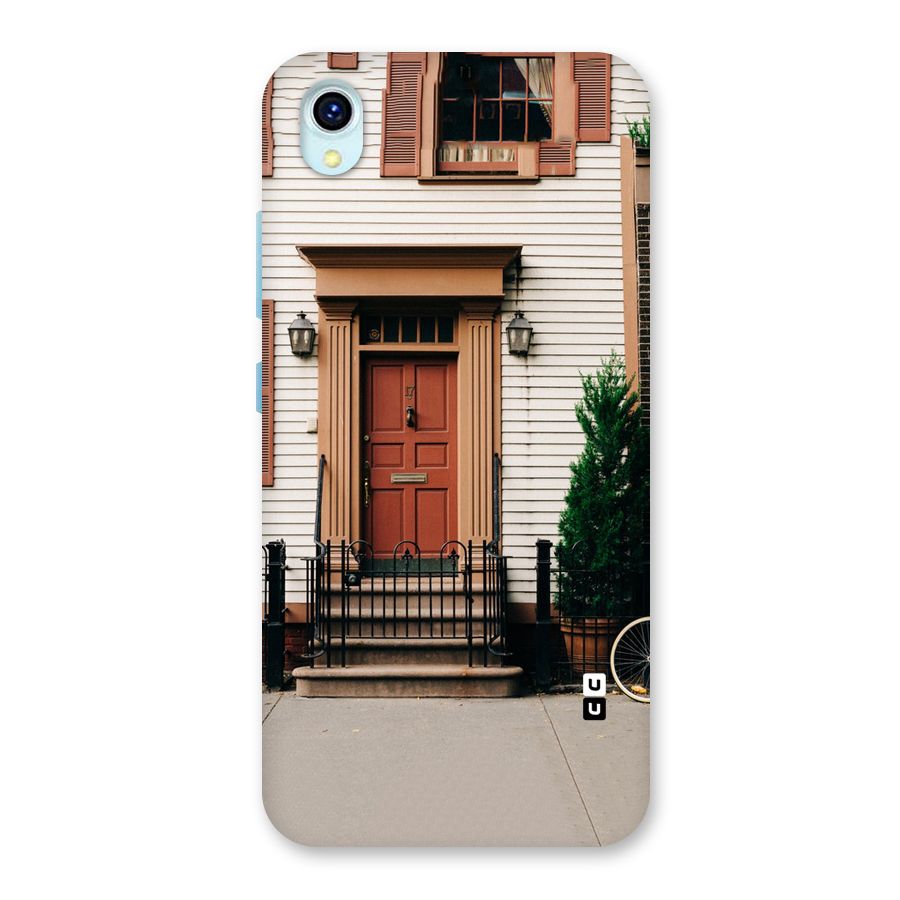 Pretty Orange Door Back Case for Vivo Y1s