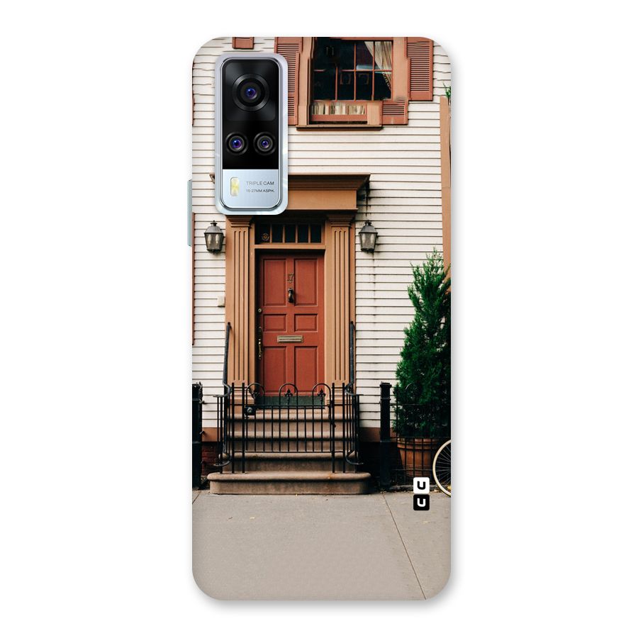 Pretty Orange Door Back Case for Vivo Y51