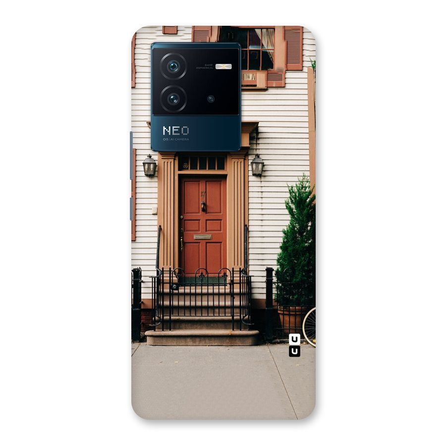 Pretty Orange Door Back Case for Vivo iQOO Neo 6 5G