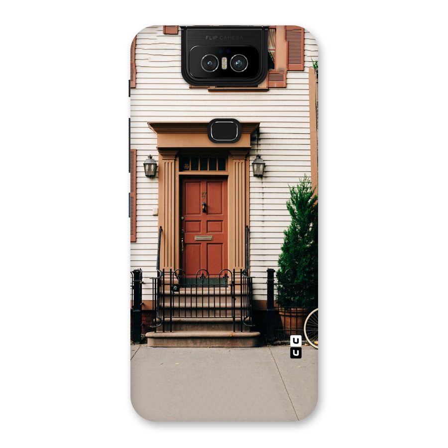 Pretty Orange Door Back Case for Zenfone 6z
