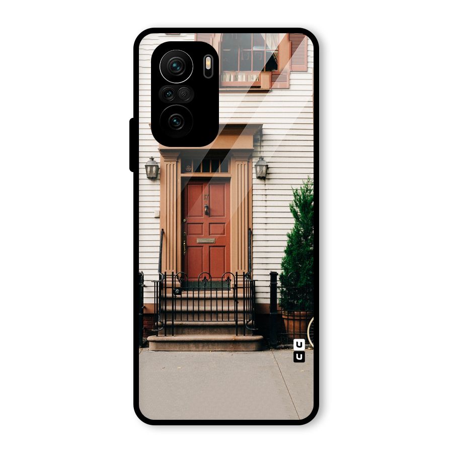 Pretty Orange Door Glass Back Case for Mi 11x