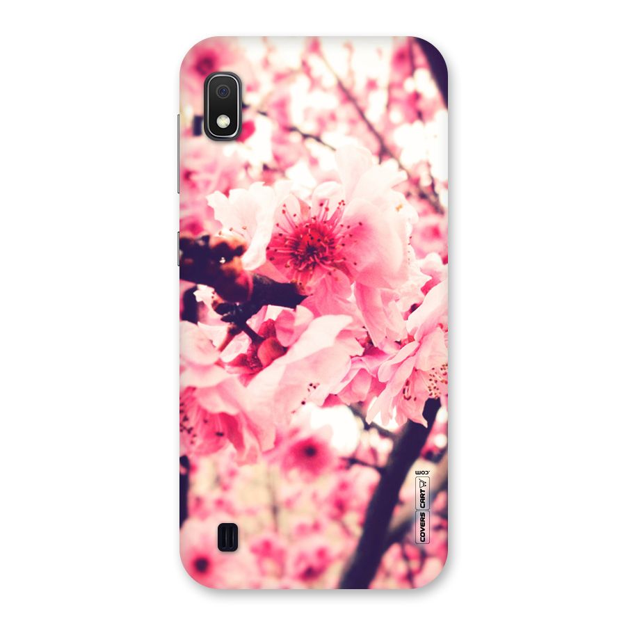 Pretty Pink Flowers Back Case for Galaxy A10