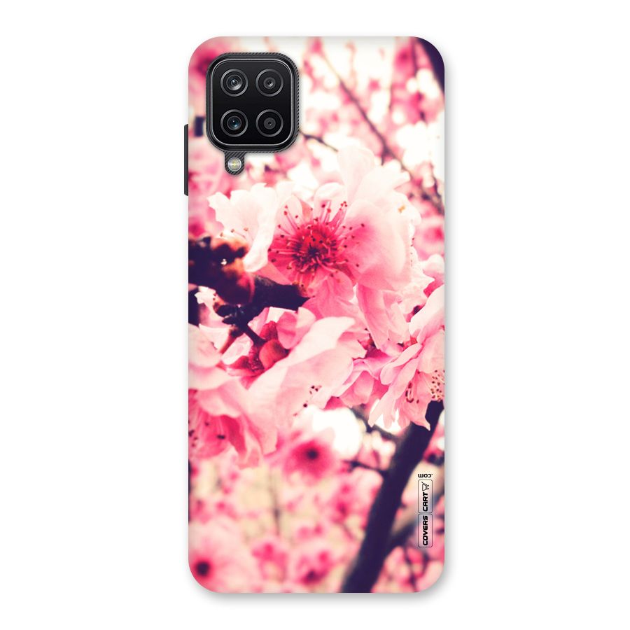 Pretty Pink Flowers Back Case for Galaxy A12